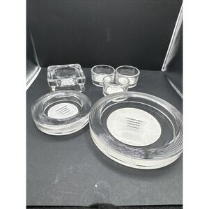 Candle Holders-Reversible And‎  Votive Lot Of 6